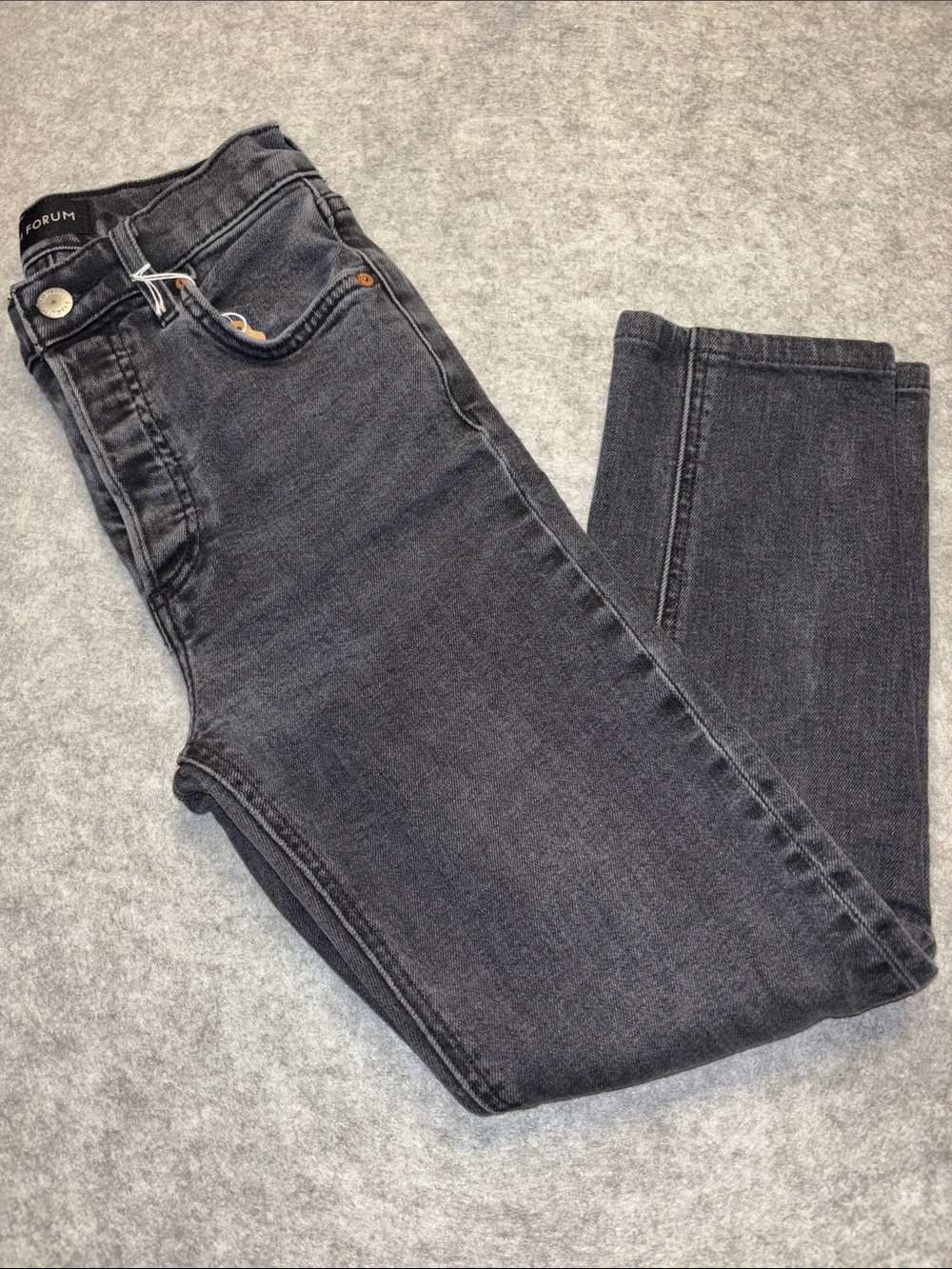 🖤 Denim Forum Yoko High-Rise Slim Jeans Size 24 | Washed Black